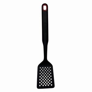 Farberware Spatula‎ Flipper Slotted Round Holes Black Nylon Plastic Kitchen